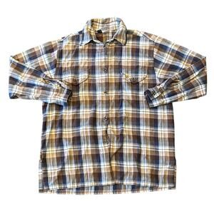 Hammerschmid Men's Plaid Flannel Shirt Size L